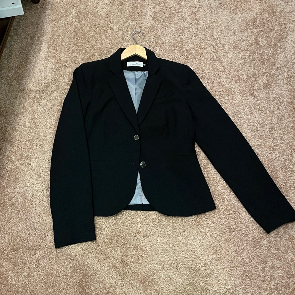 Calvin Klein black blazer size 8